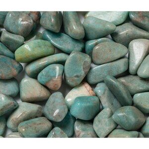 1 lb Amazonite Tumbled Gemstone Crystals Healing Stones Bulk Gem Rock Specimens